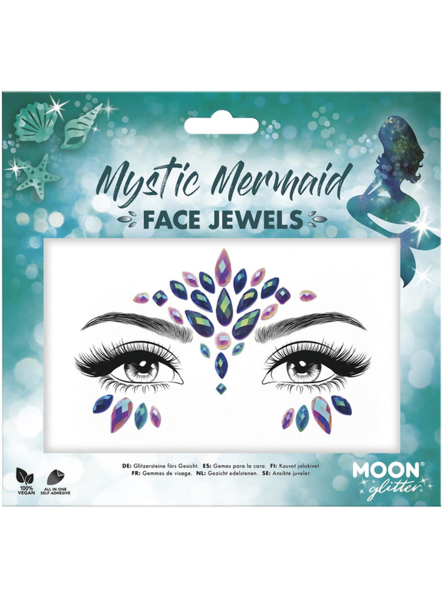 Moon Glitter Mermaid Face Jewels
