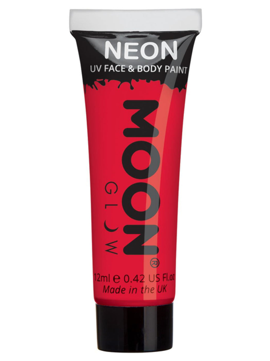 Moon Glow Intense Neon UV Face Paint Red