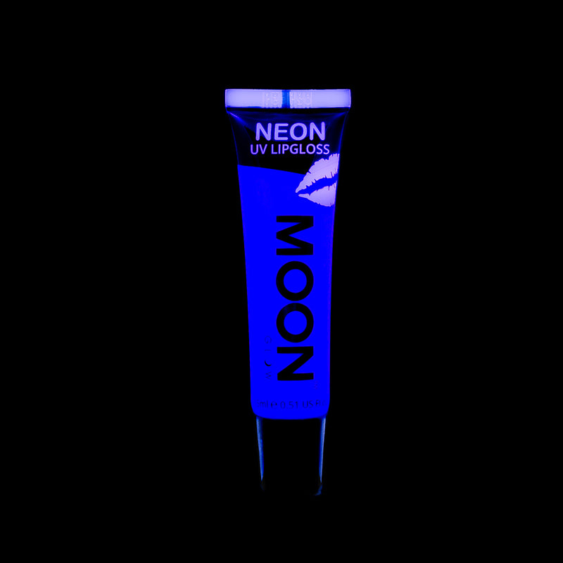 Moon Glow 15ml Neon UV Lip Gloss Blue
