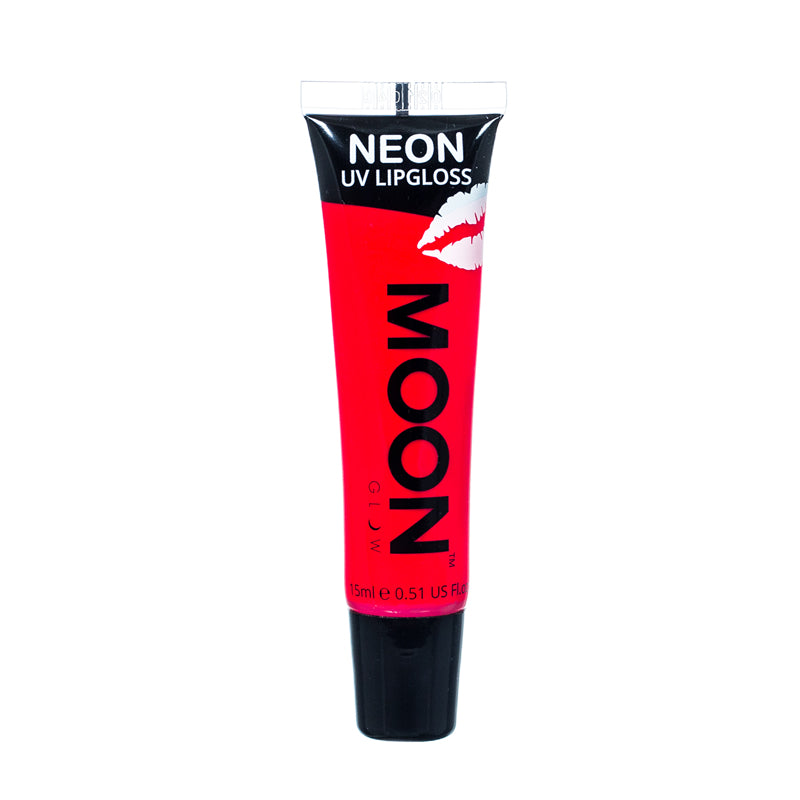 Moon Glow 15ml Neon UV Lip Gloss Red