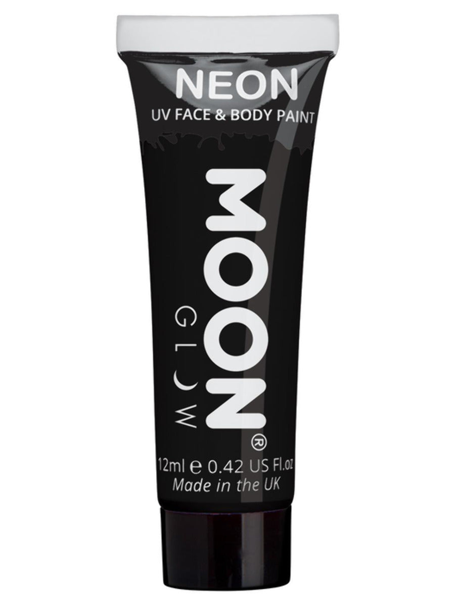Moon Glow Neon UV Face & Body Paint Black 12ml