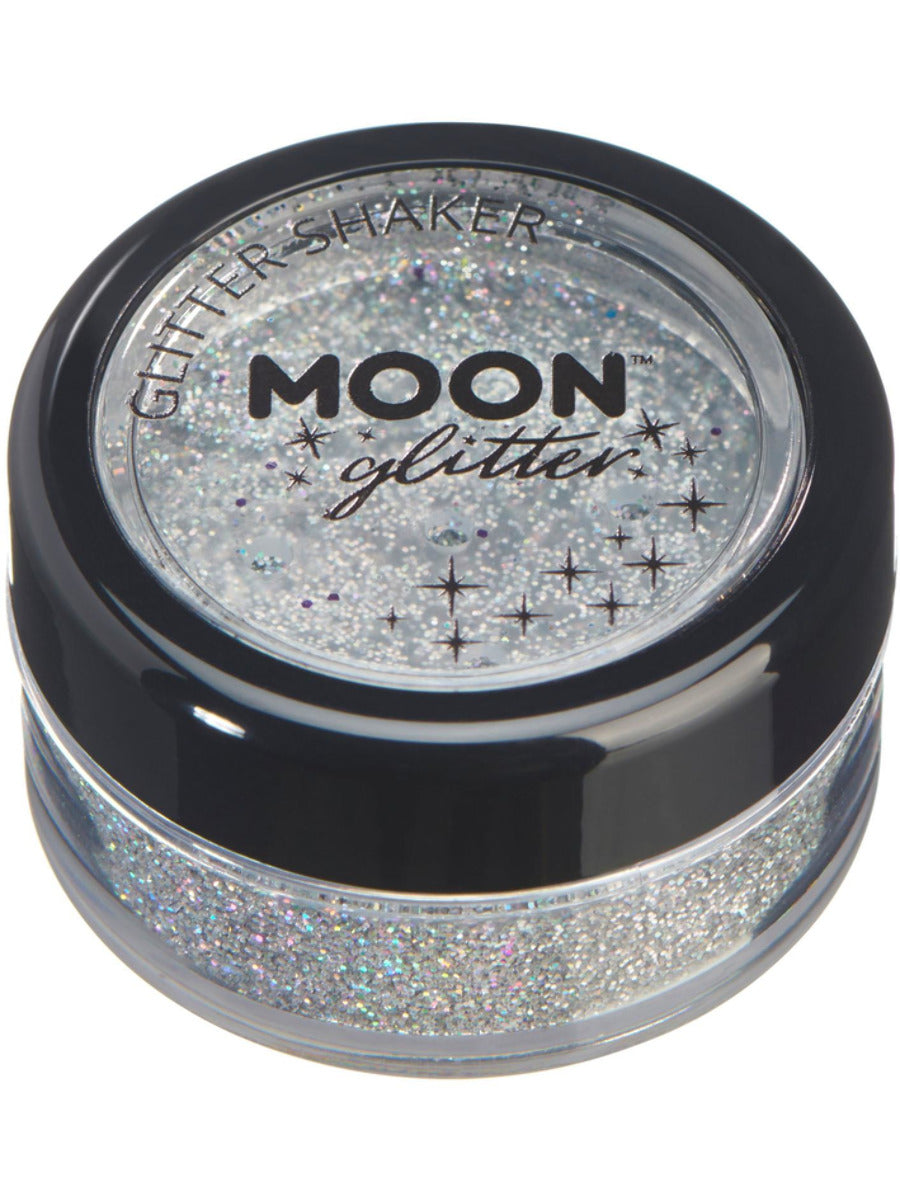 Moon Glow Neon UV Glitter Shaker Silver