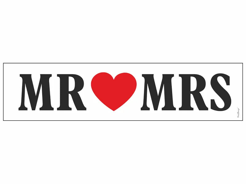 Mr Mrs Wedding Car Number Plates