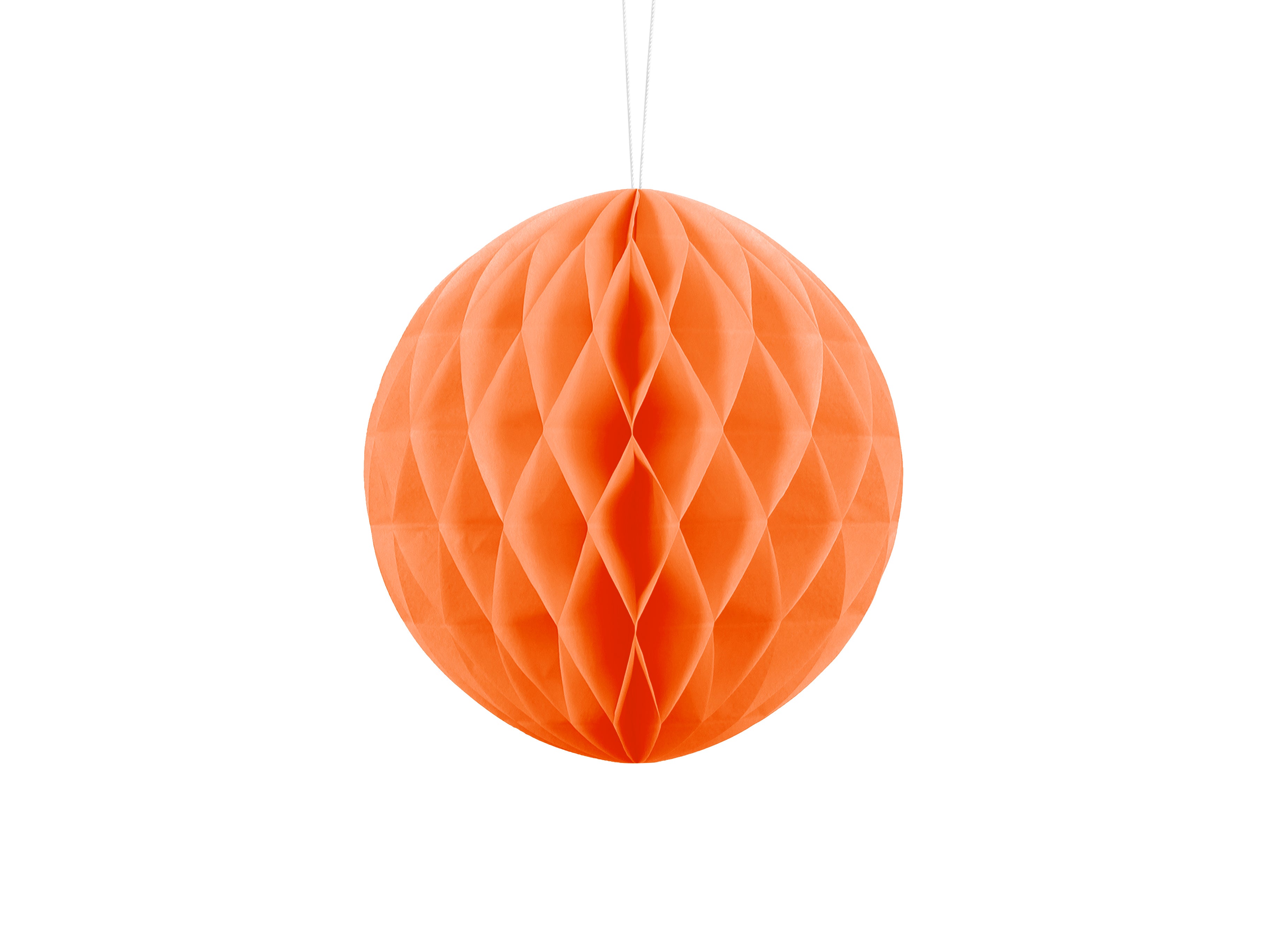 Orange Honeycomb Ball Decoration 20cm