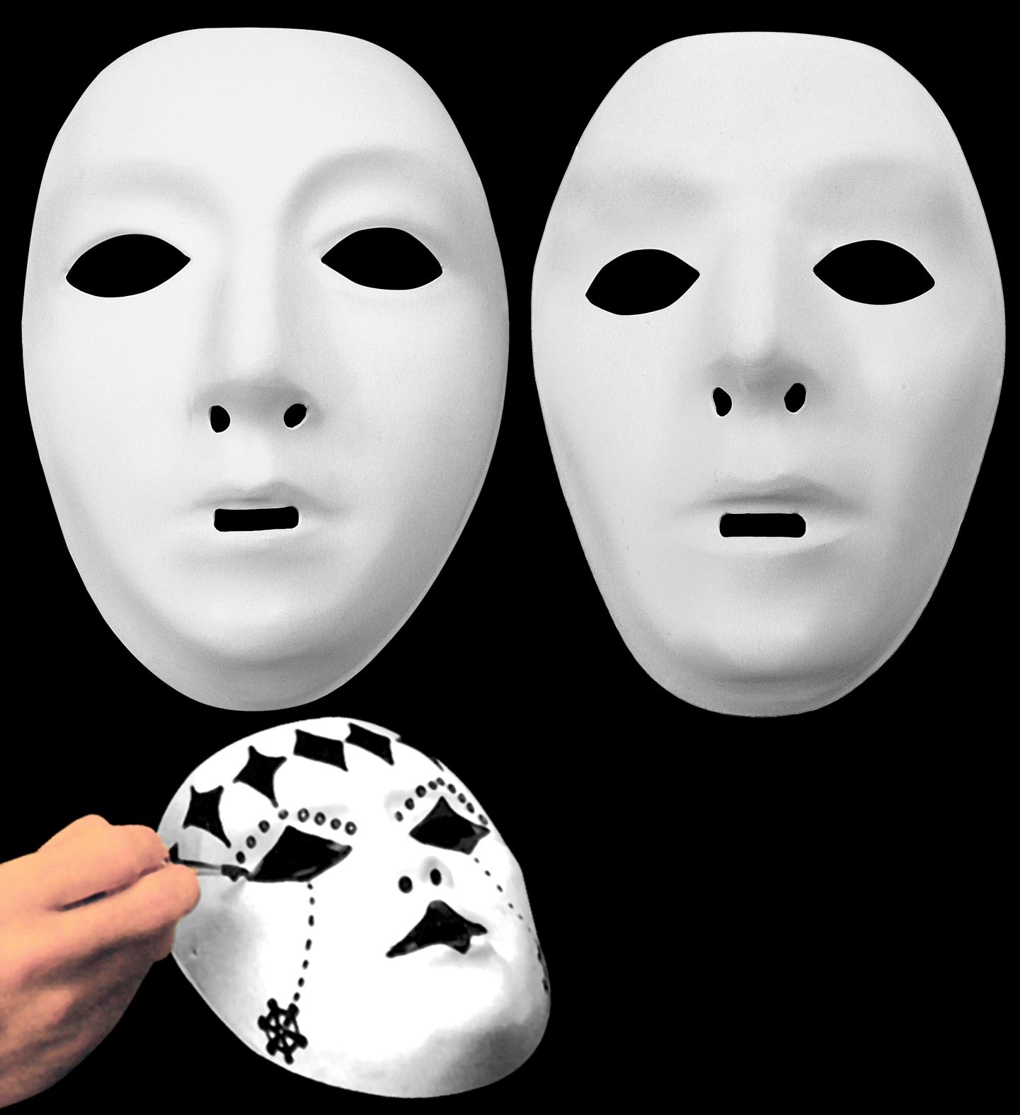Paintable White Mask