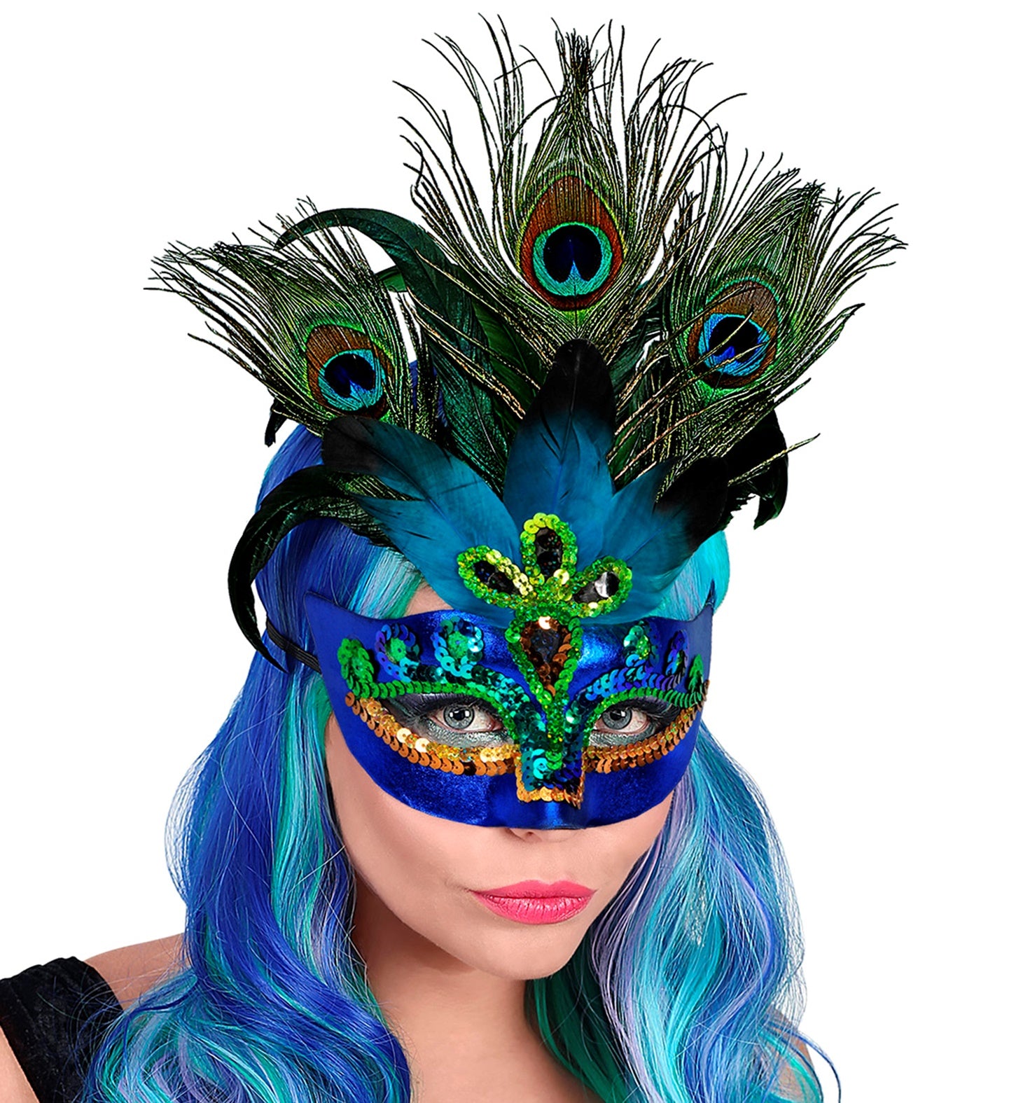 Peacock masquerade mask