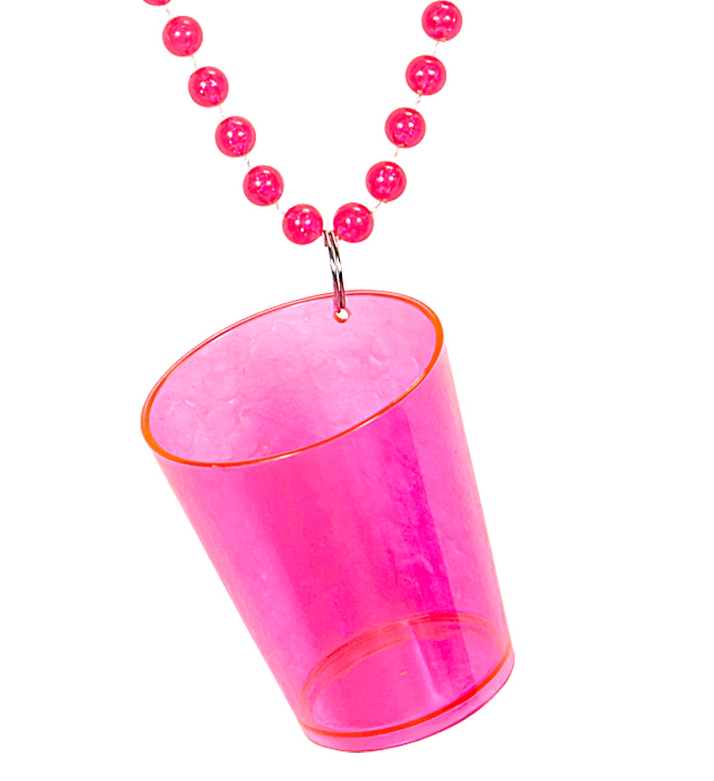 Pink Shot Glass Necklace
