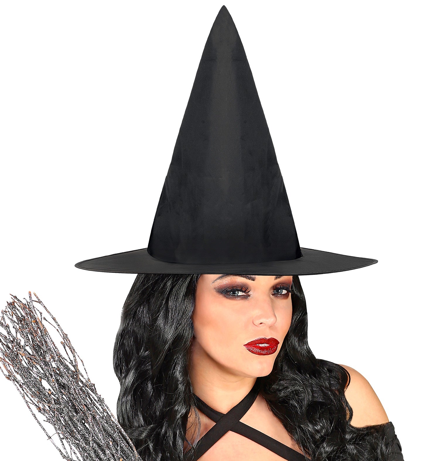 Plain Black Witch Hat for Halloween