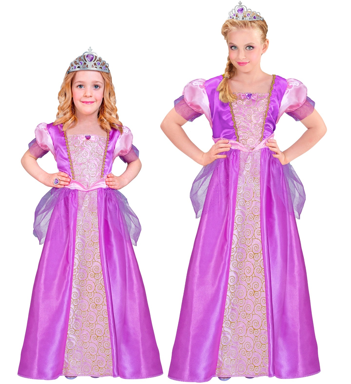 Purple Fairytale Princess Rapunzel Girls Costume