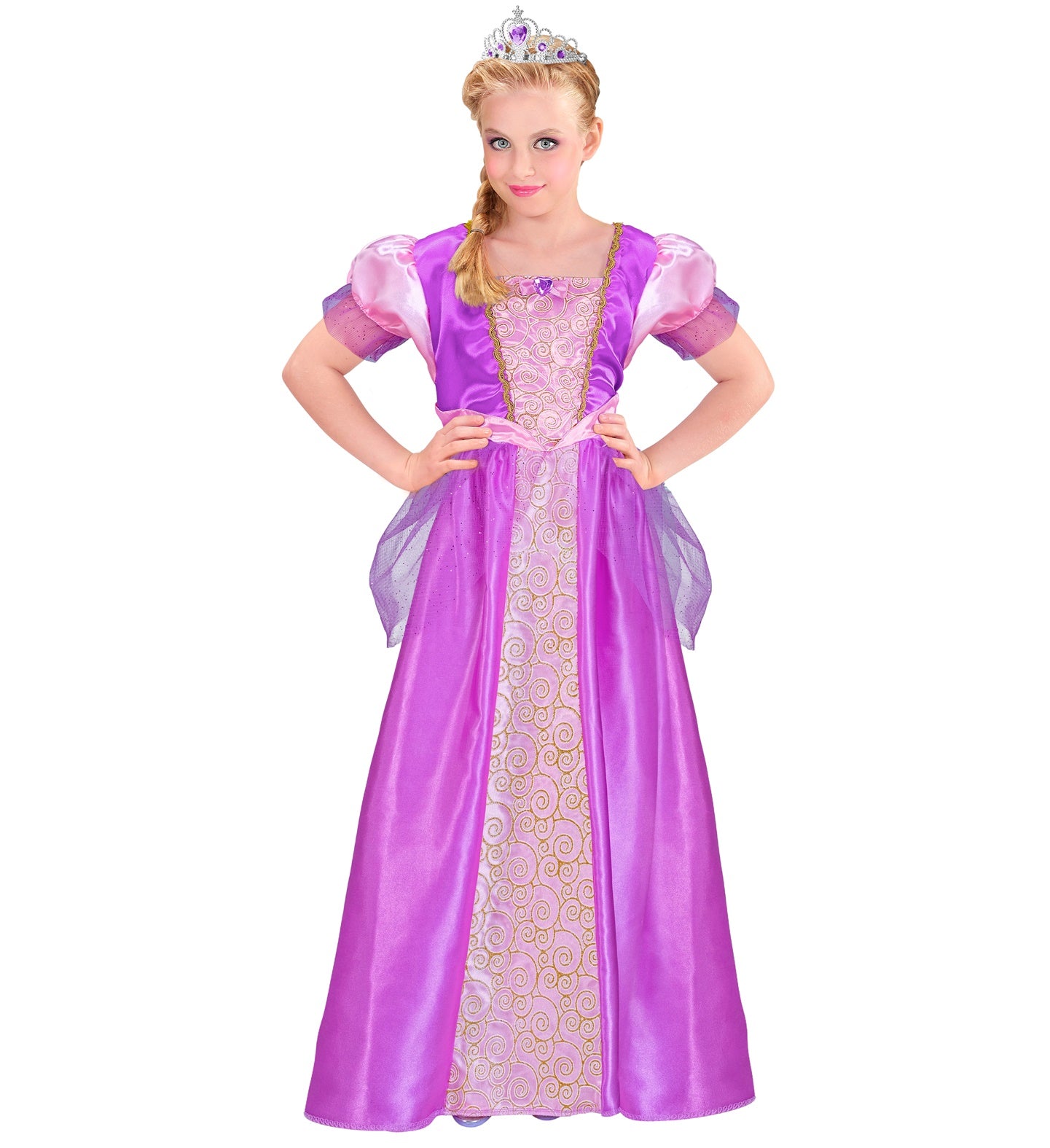 Children's Purple Fairytale Princess Rapunzel Costume