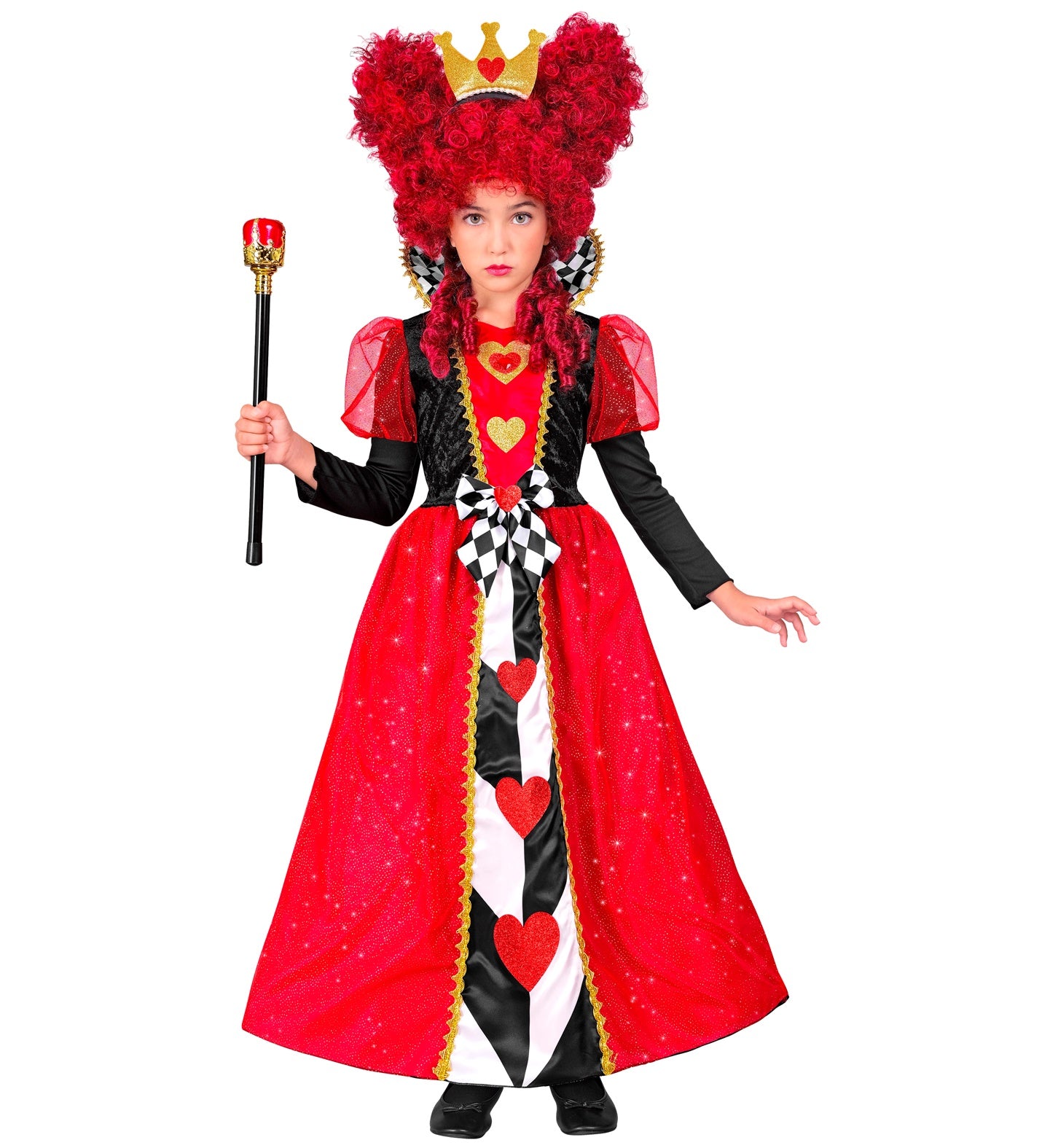 Children's Queen of Hearts Costume Girls