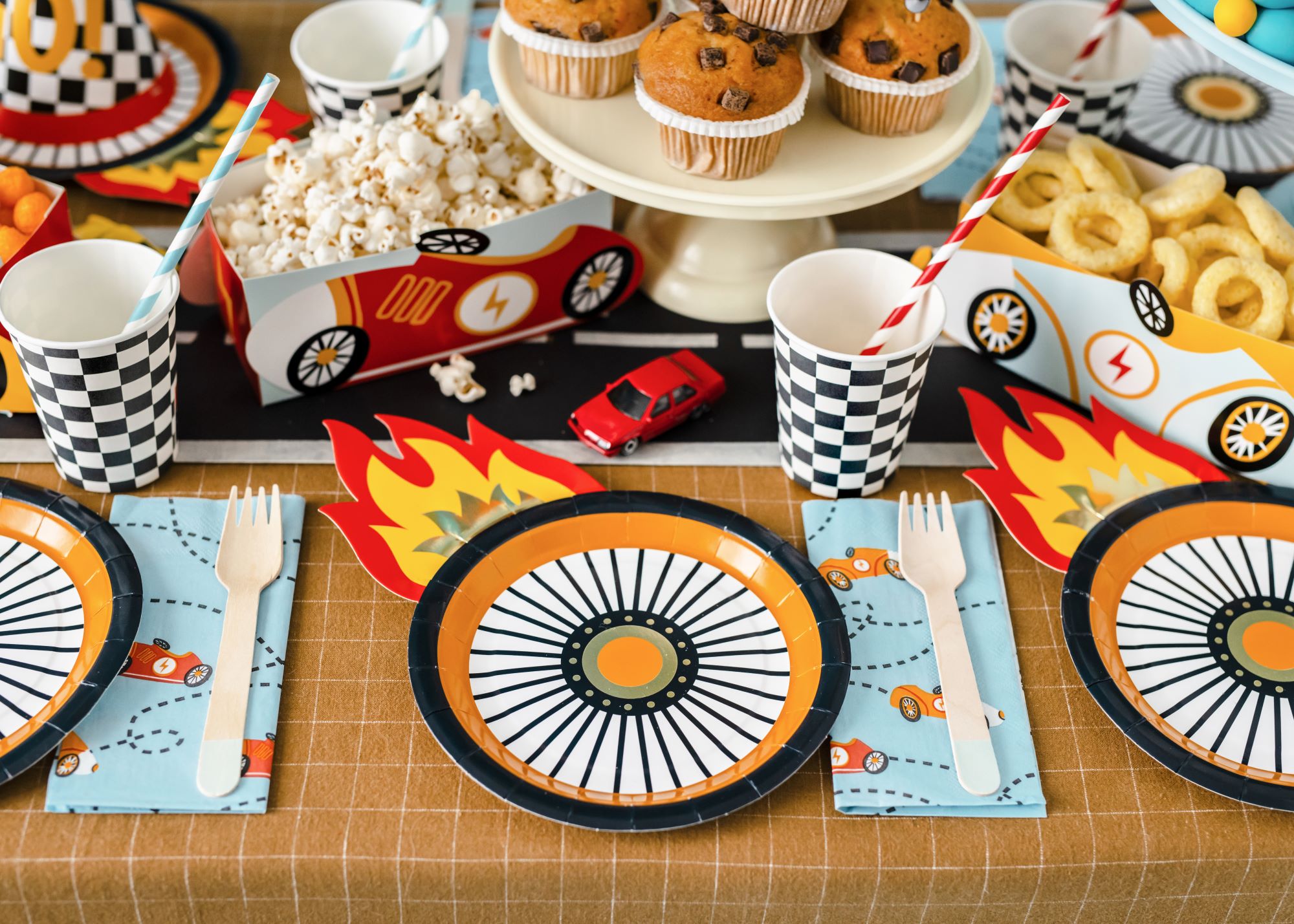 Racing Car Party Plates Pack of 6