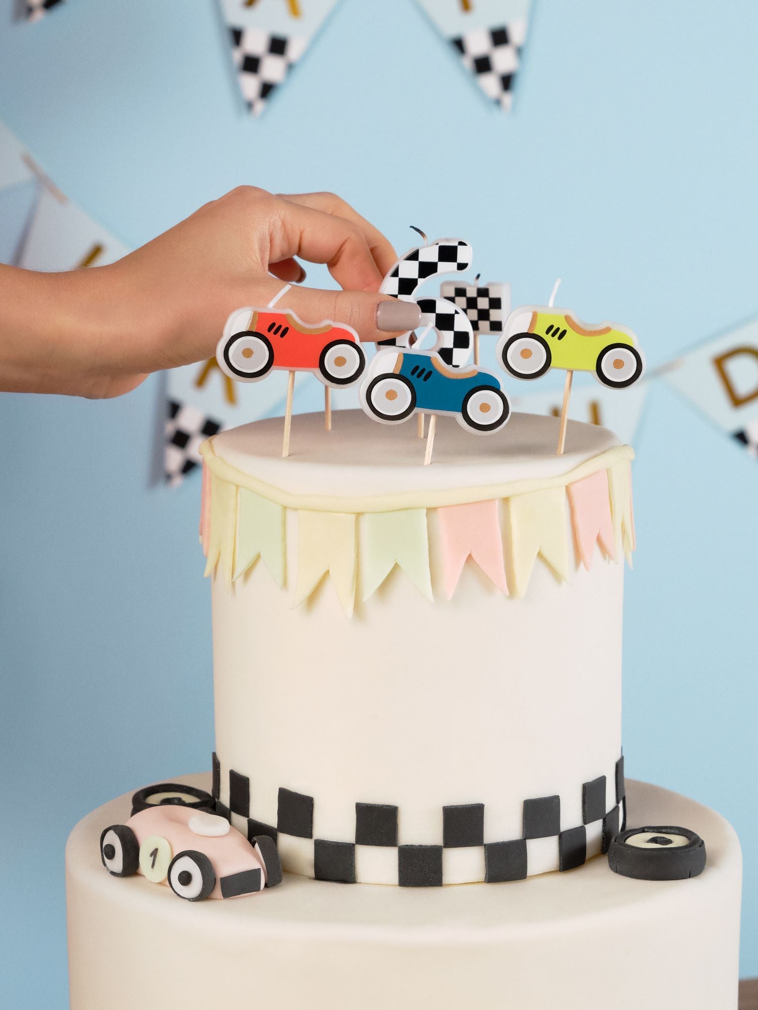 Racing Cars Birthday Candles party supplies