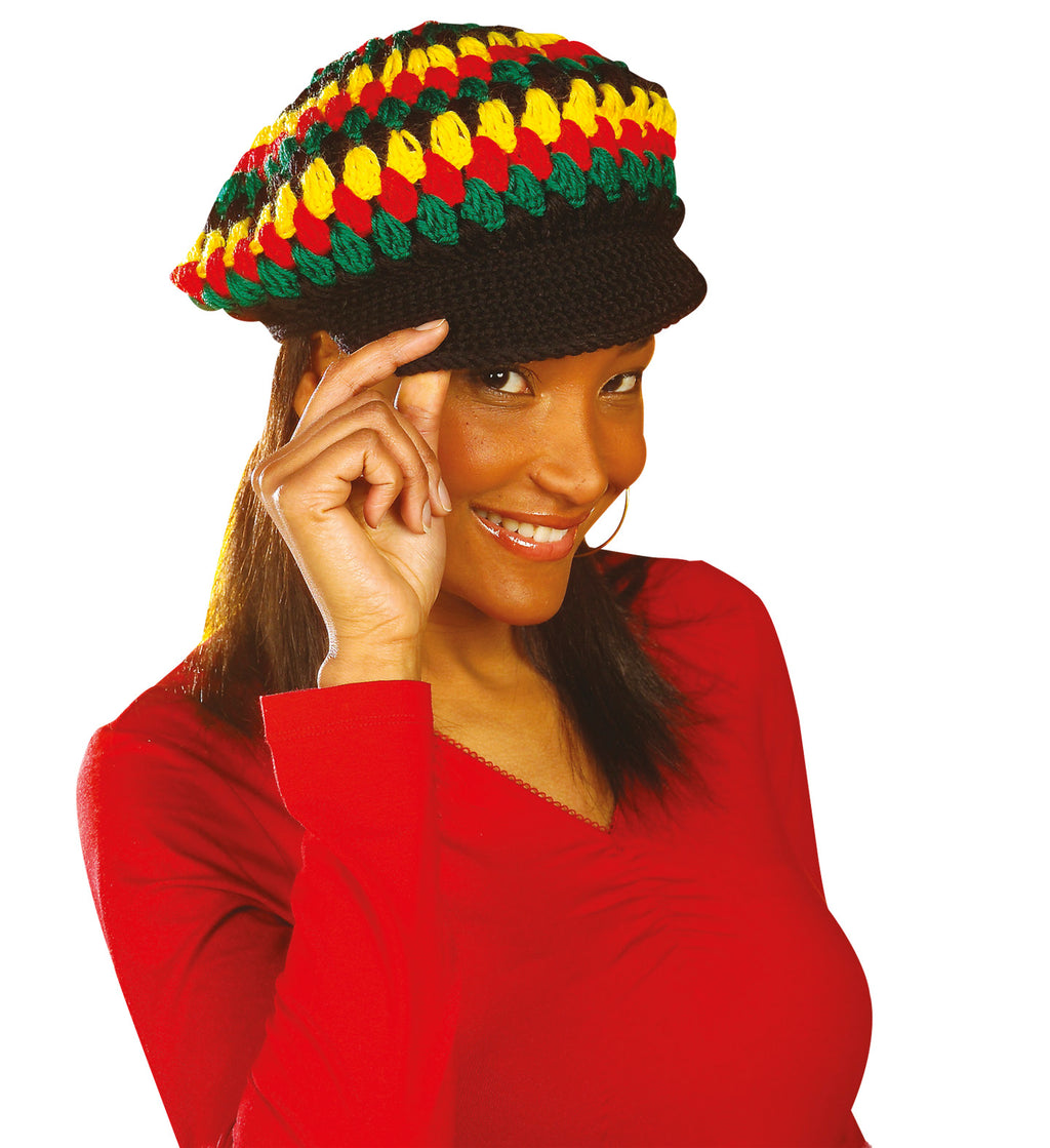 Red Rasta Hat Jamaican Reggae Rasta Cap