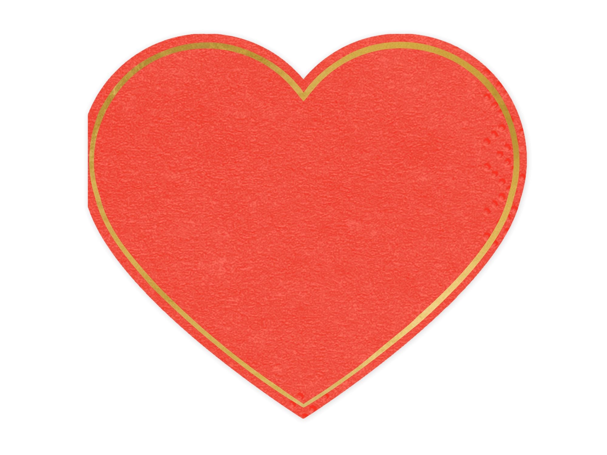 Red Heart Shaped Napkins pack of 20