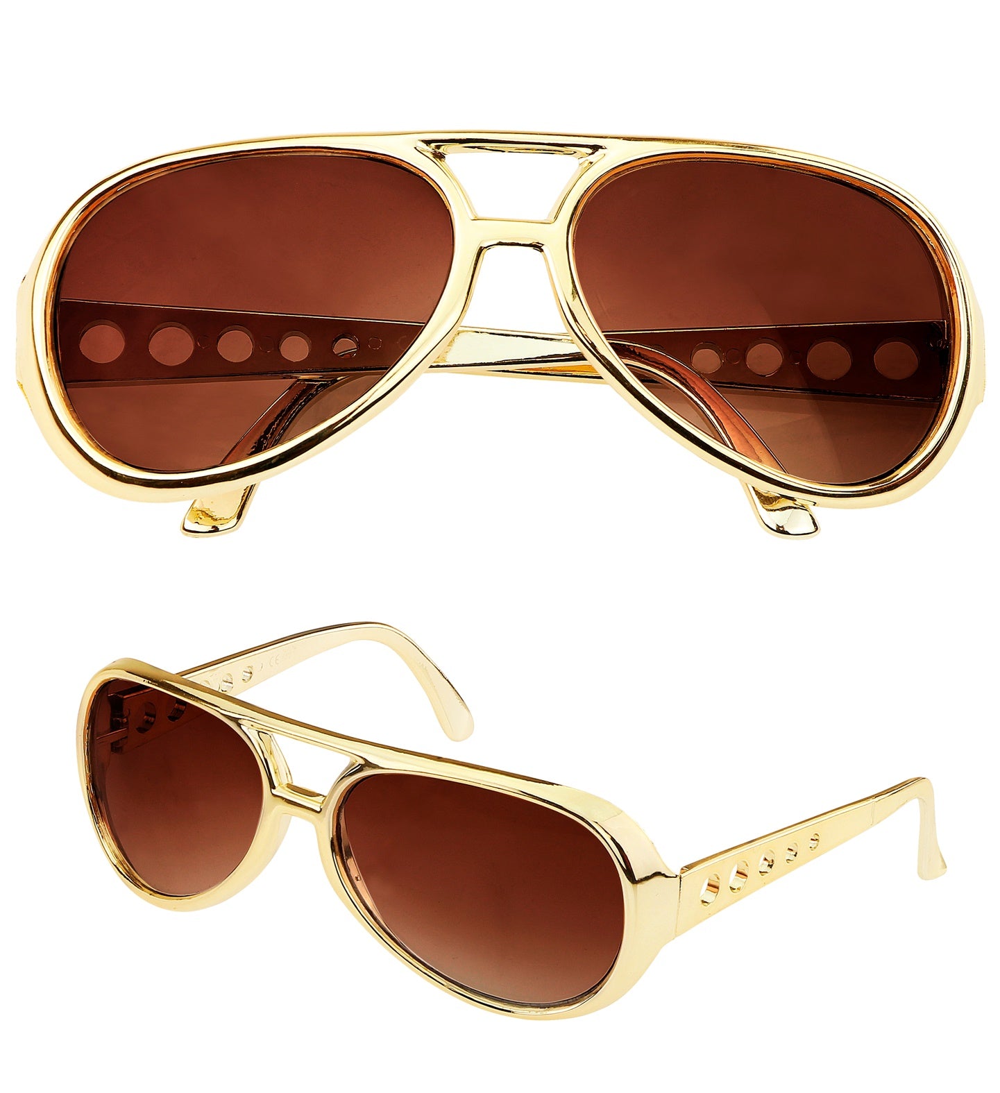 Rock and Roll Glasses Gold