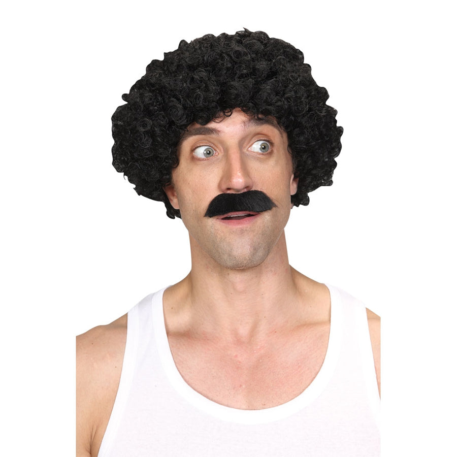 Scouser Guy Wig and Tash Set