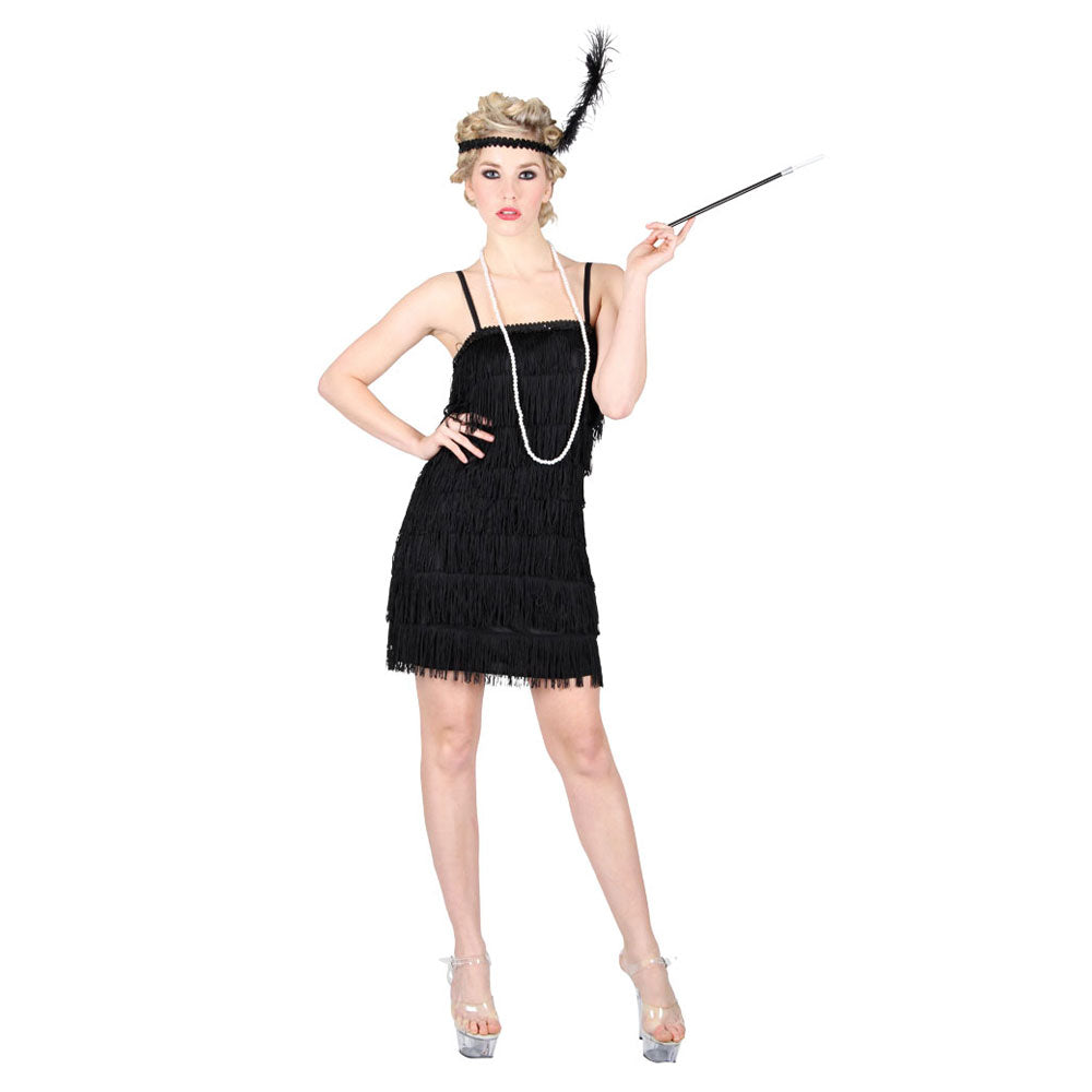 Showtime Flapper Costume Black Adult