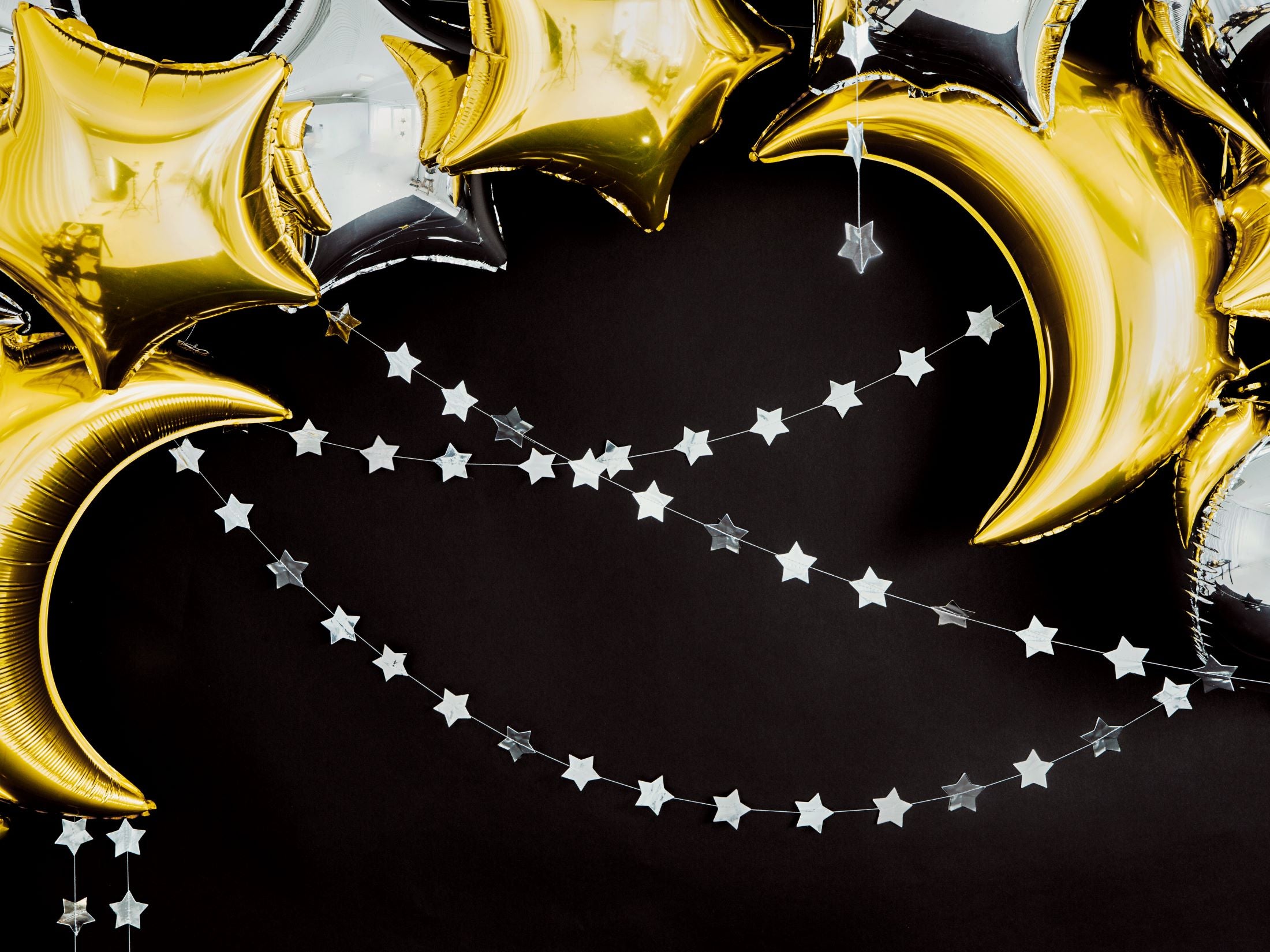 Silver Stars Bunting