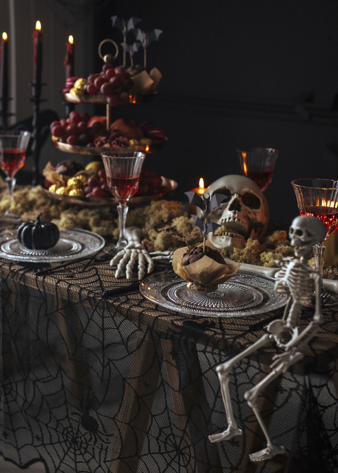 Spider Web Tablecloth Halloween Decoration