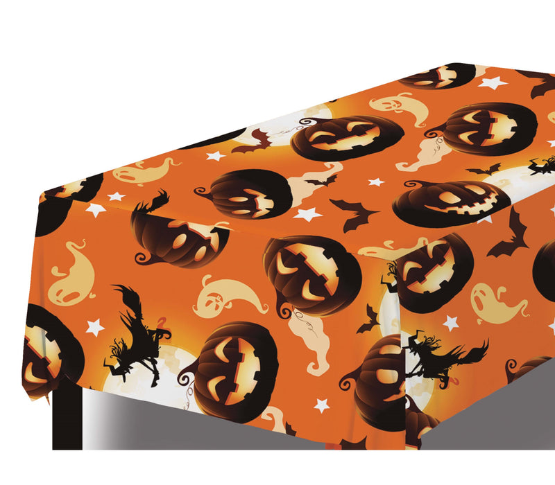 Spooky Pumpkin Tablecloth Halloween Tableware