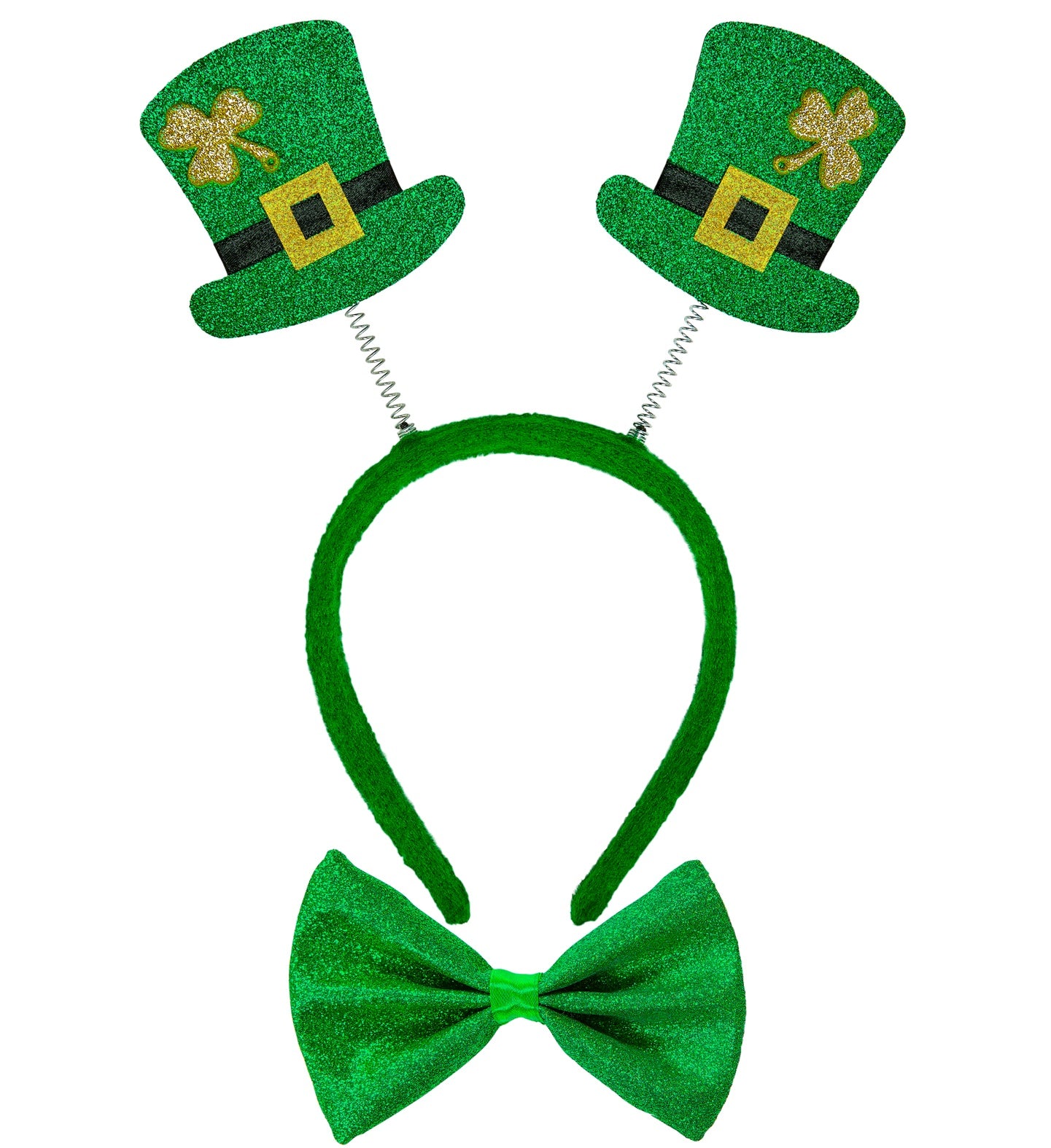 St Patrick's Day head boppers and bowtie set