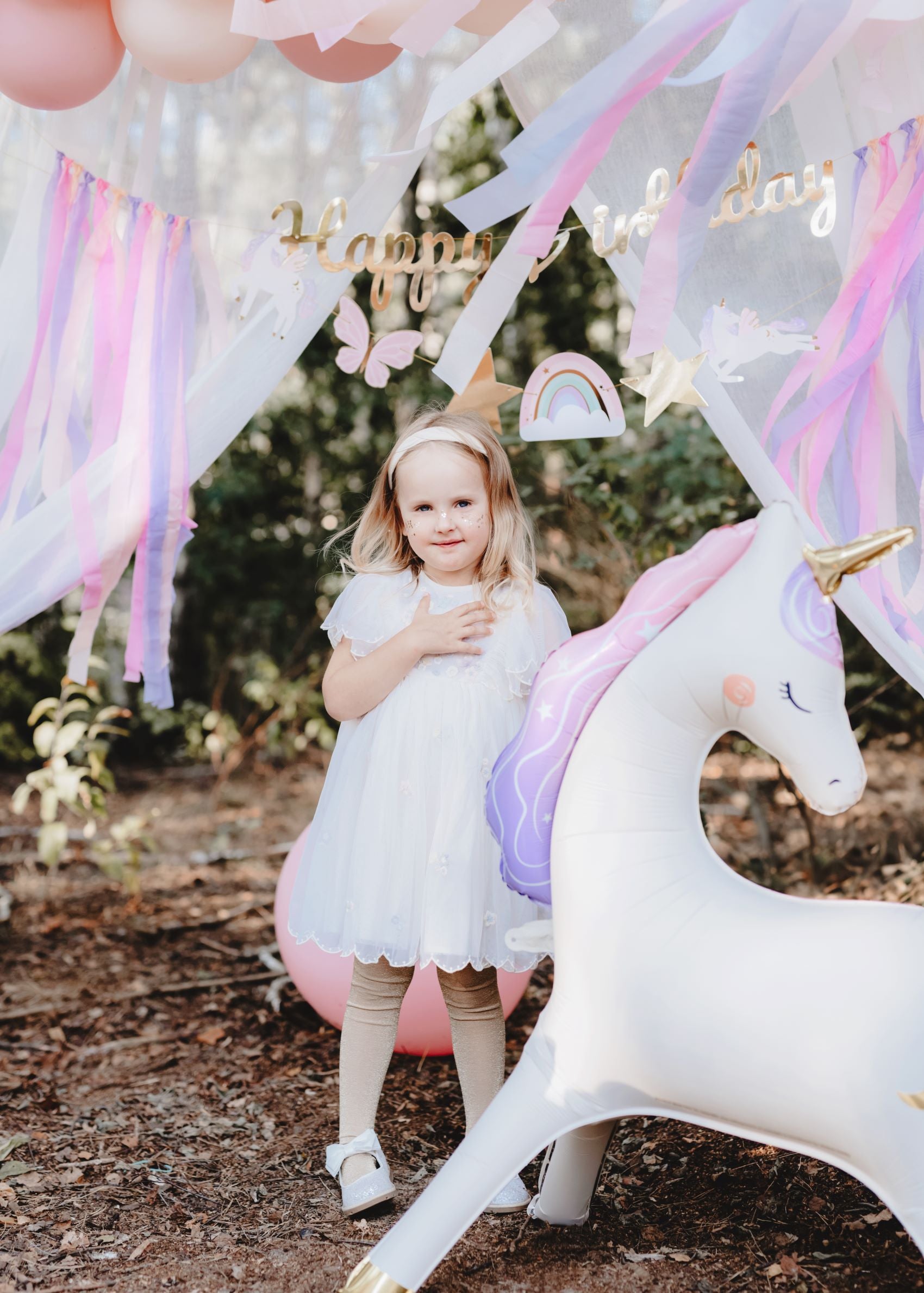 Standing Unicorn Foil Balloon party decoration