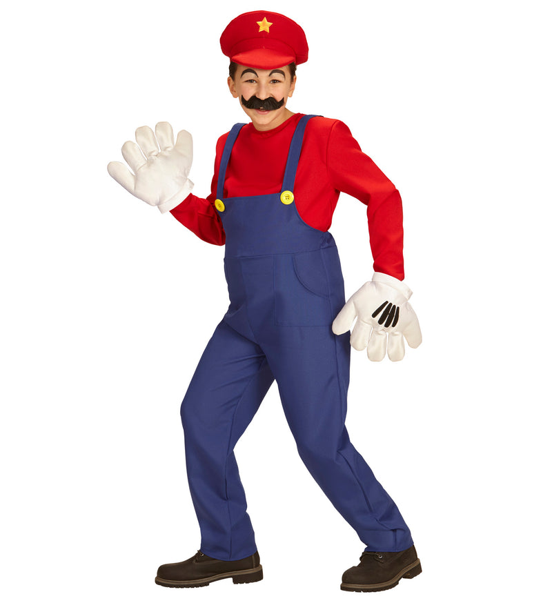 Super Plumber Mario Costume for Teen