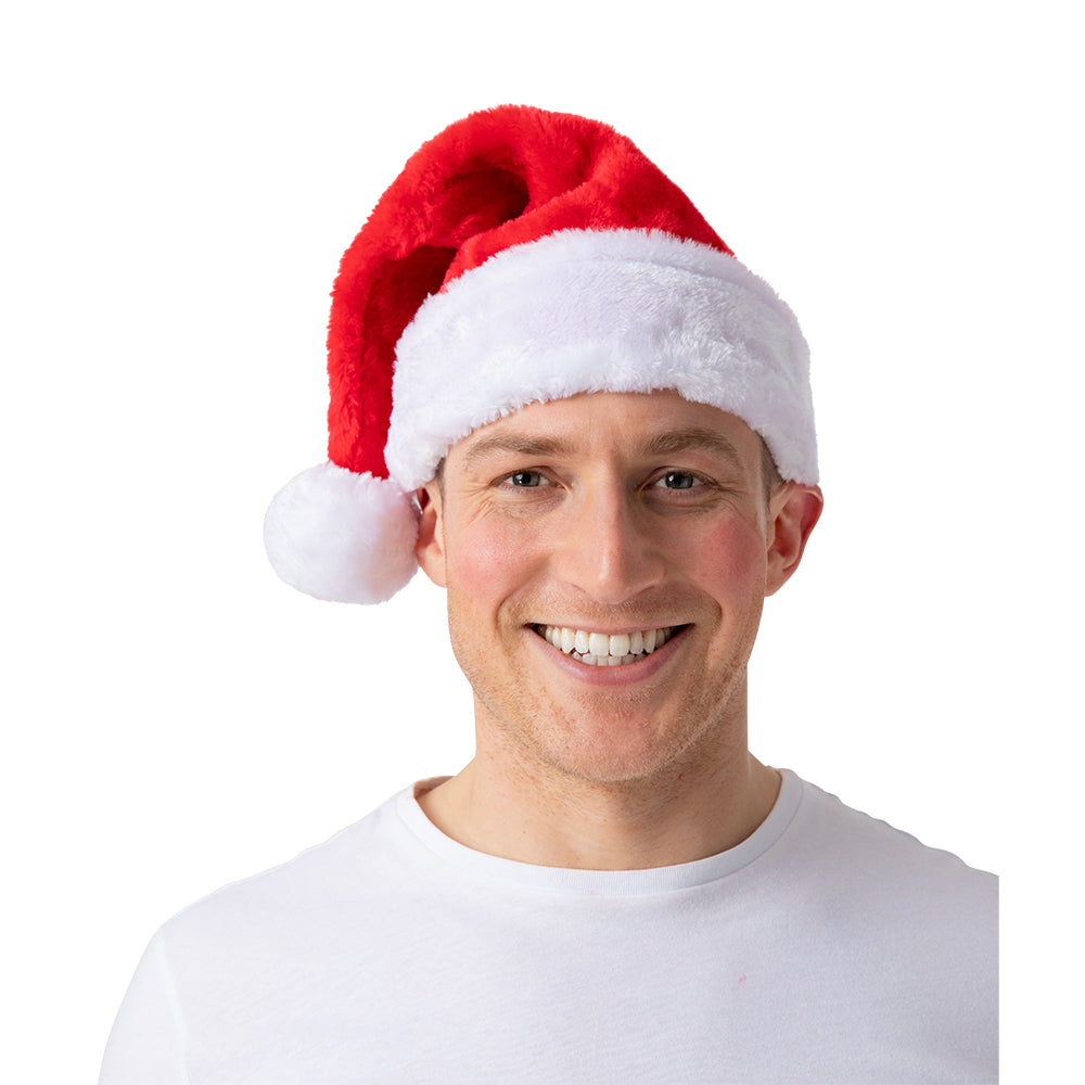Super Deluxe Plush Santa Hat