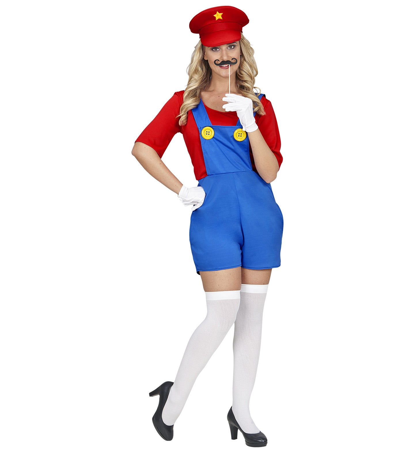 Super Plumber Mario Outfit Ladies