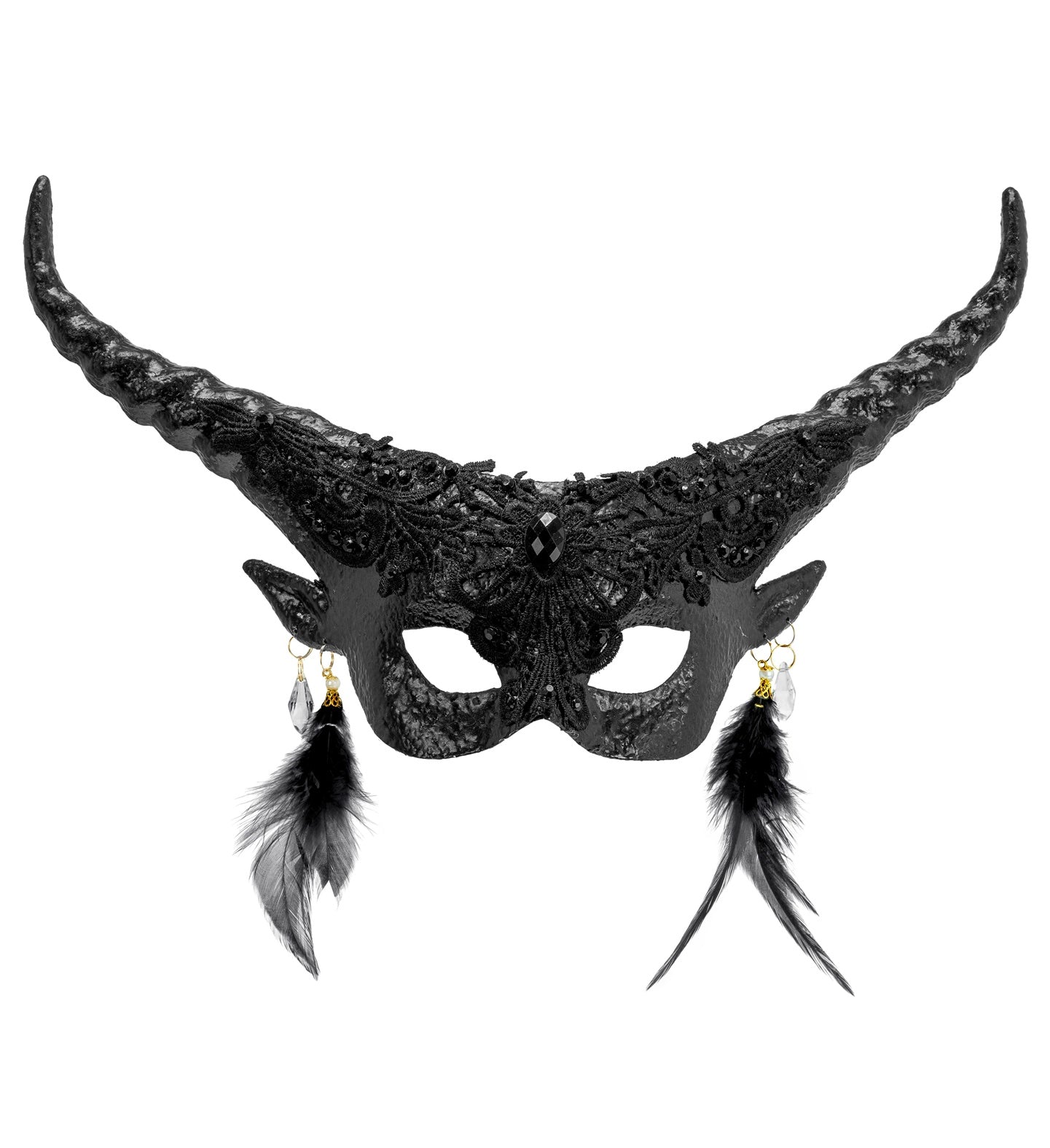 Theatrical Black Devil Eyemask