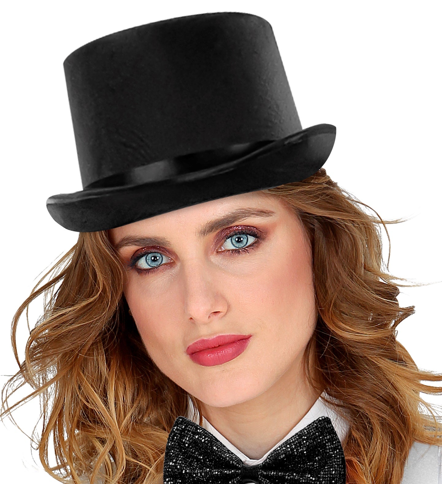 Top Hat Black Satin