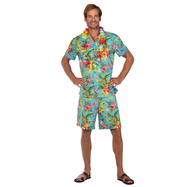 Tropical Hawaiian Costume Men's