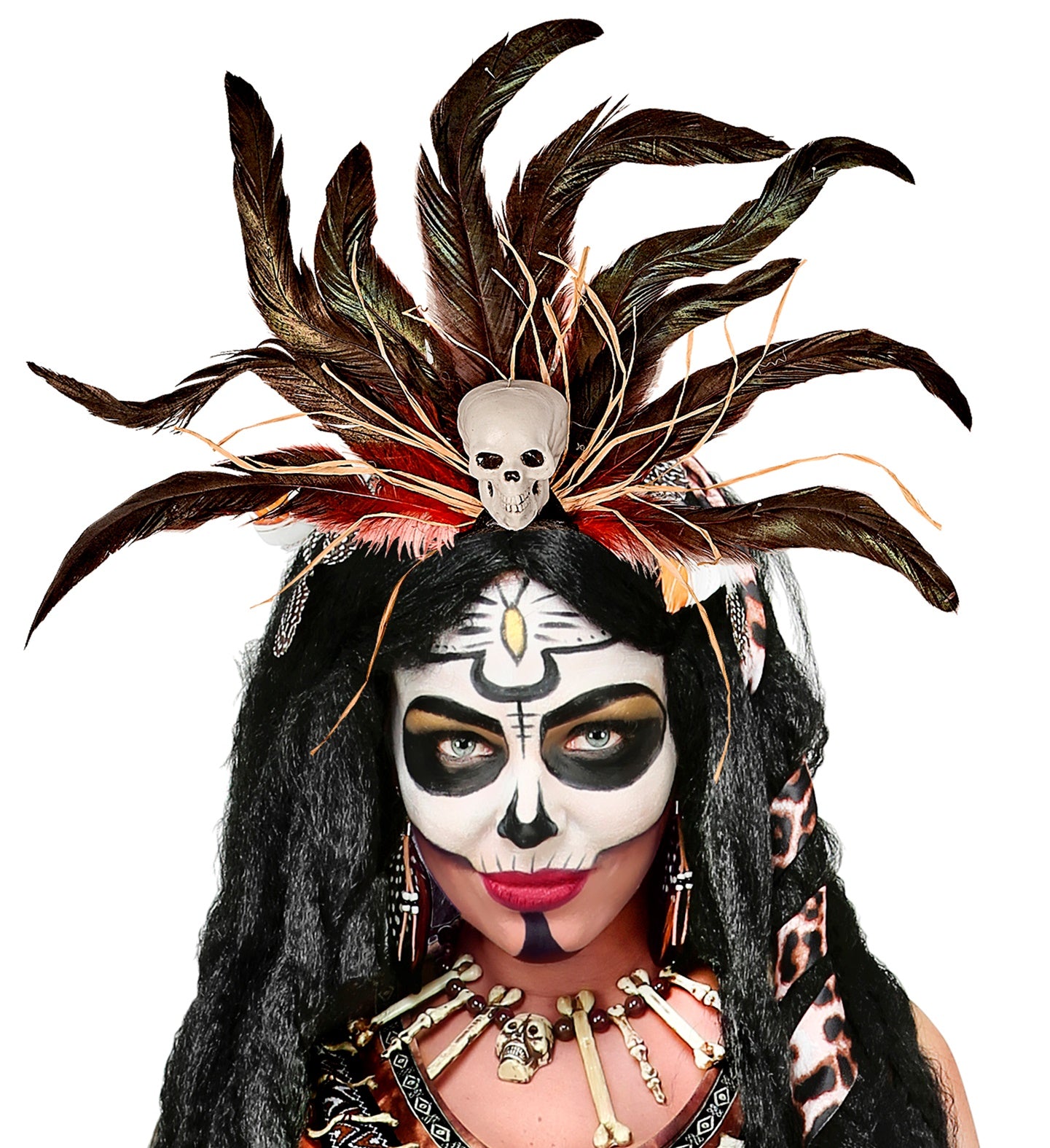 Voodoo Feathers Headpiece costume accessory