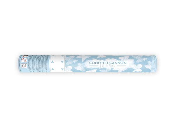 White Butterflies Confetti Cannon 40cm