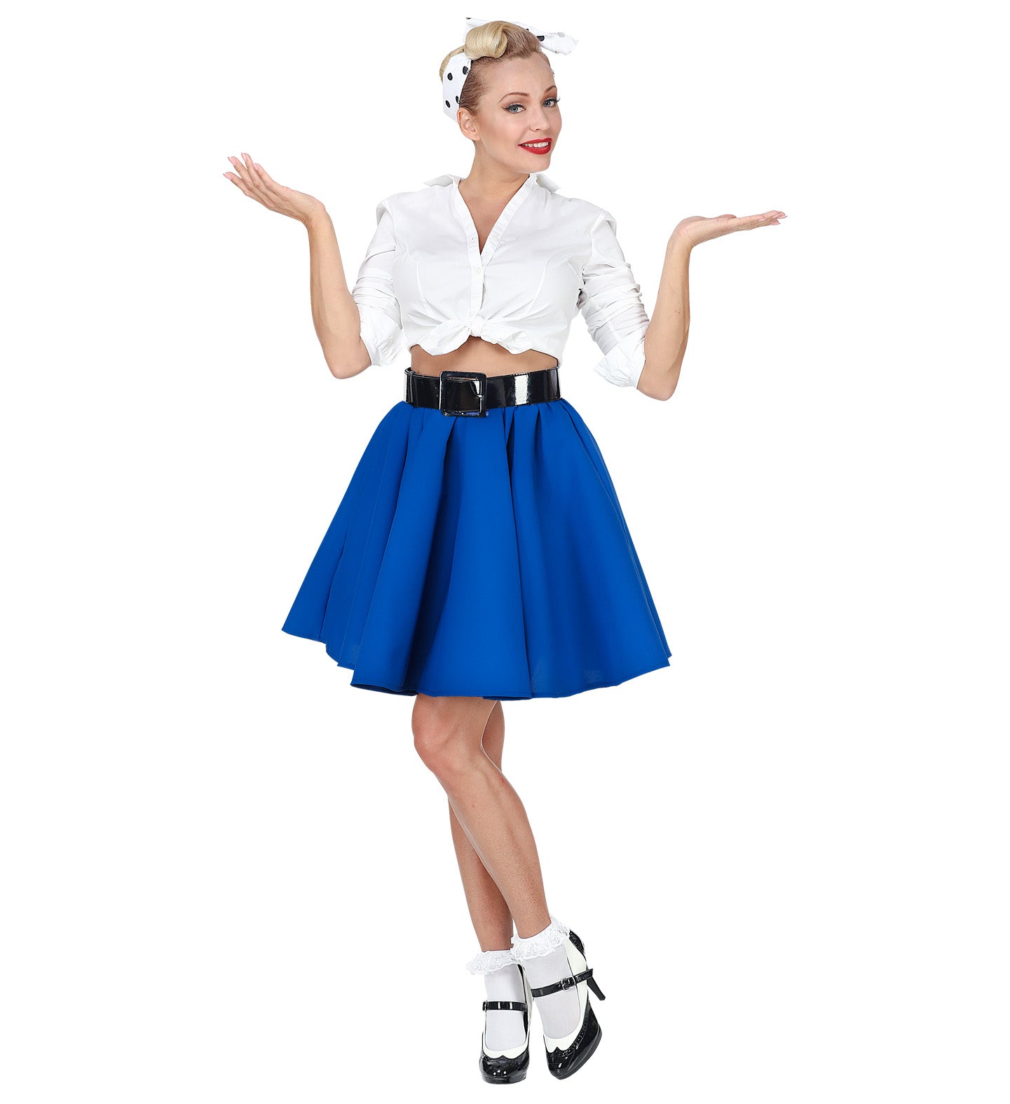 1950's Blue Rockabilly Skirt