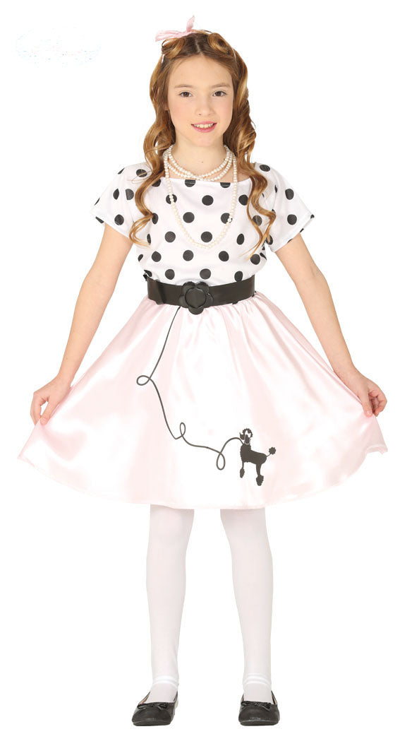 Children's 1950's Rock and Roll Poodle Girl Costume