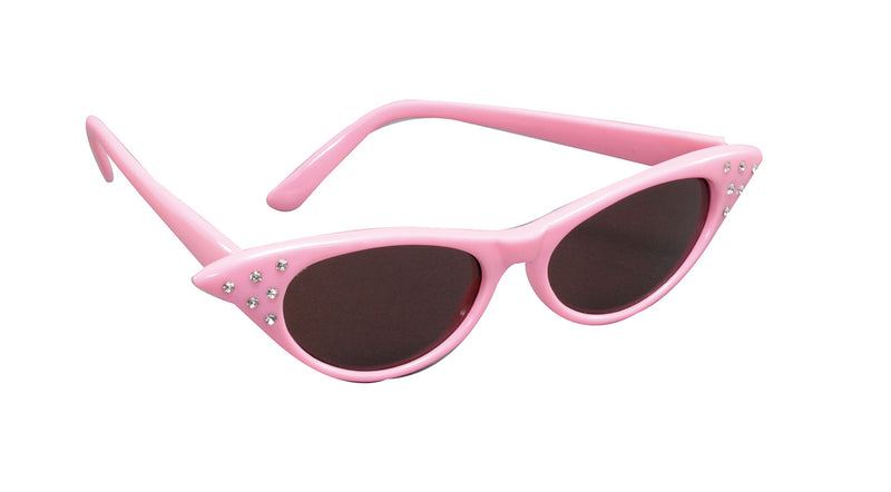 50's Rhinestone Sunglasses Pink