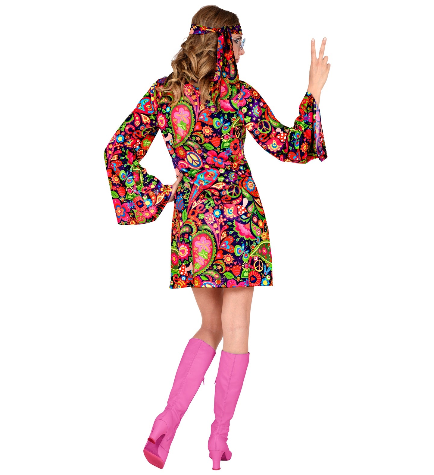 60's Psychedelic Hippie Costume back