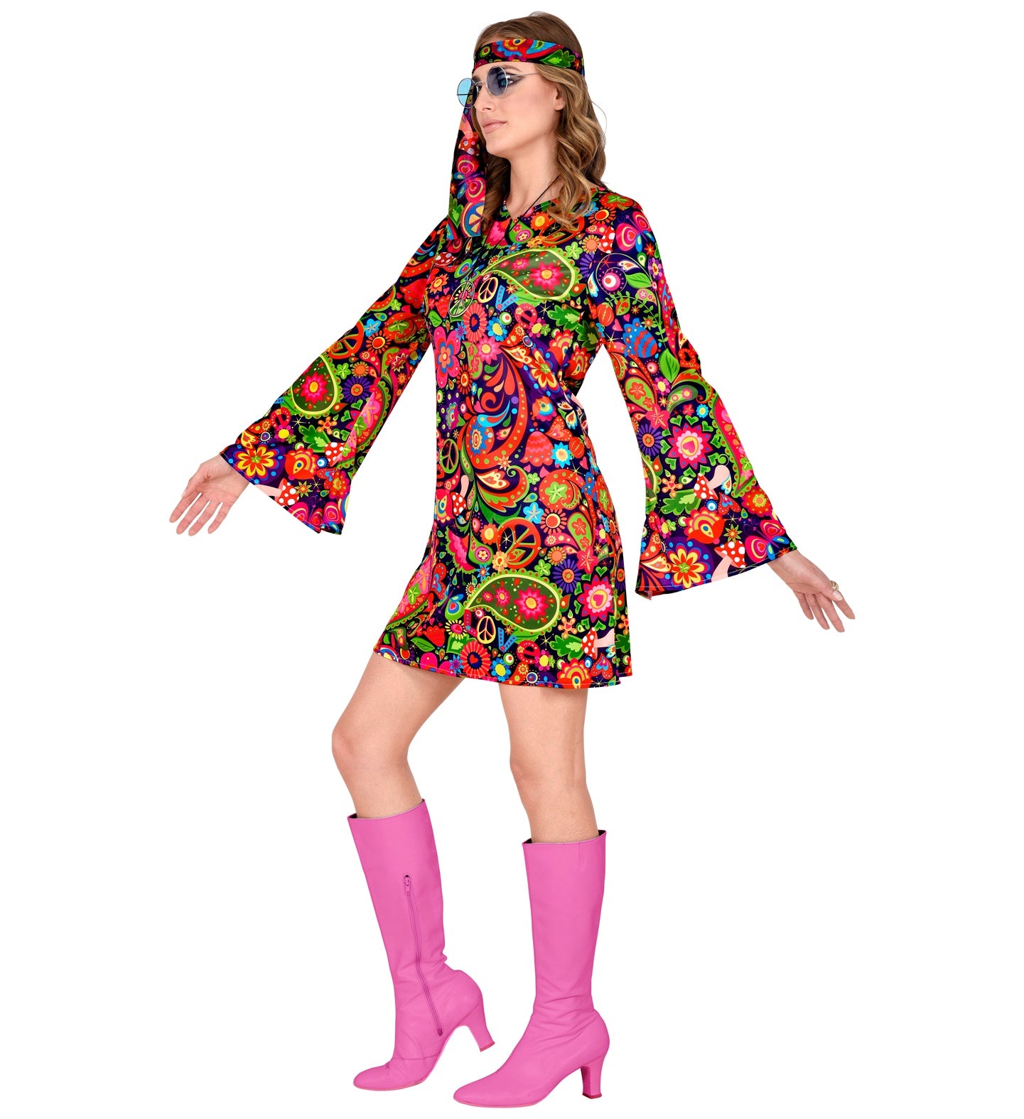 60's Psychedelic Hippie dress for women