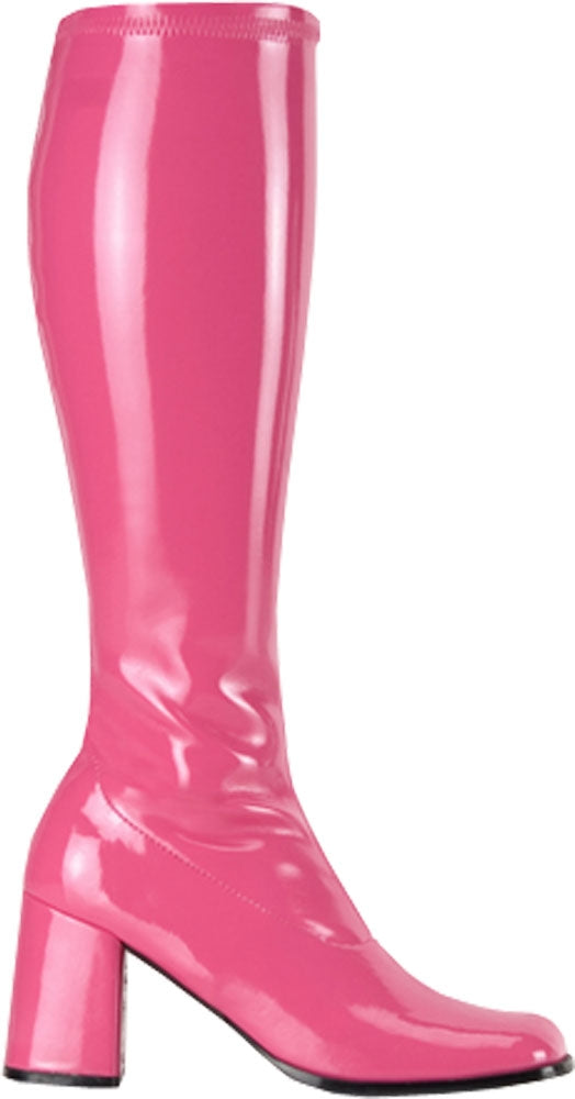 60s Hot Pink Go Go Dancer Platform Boots