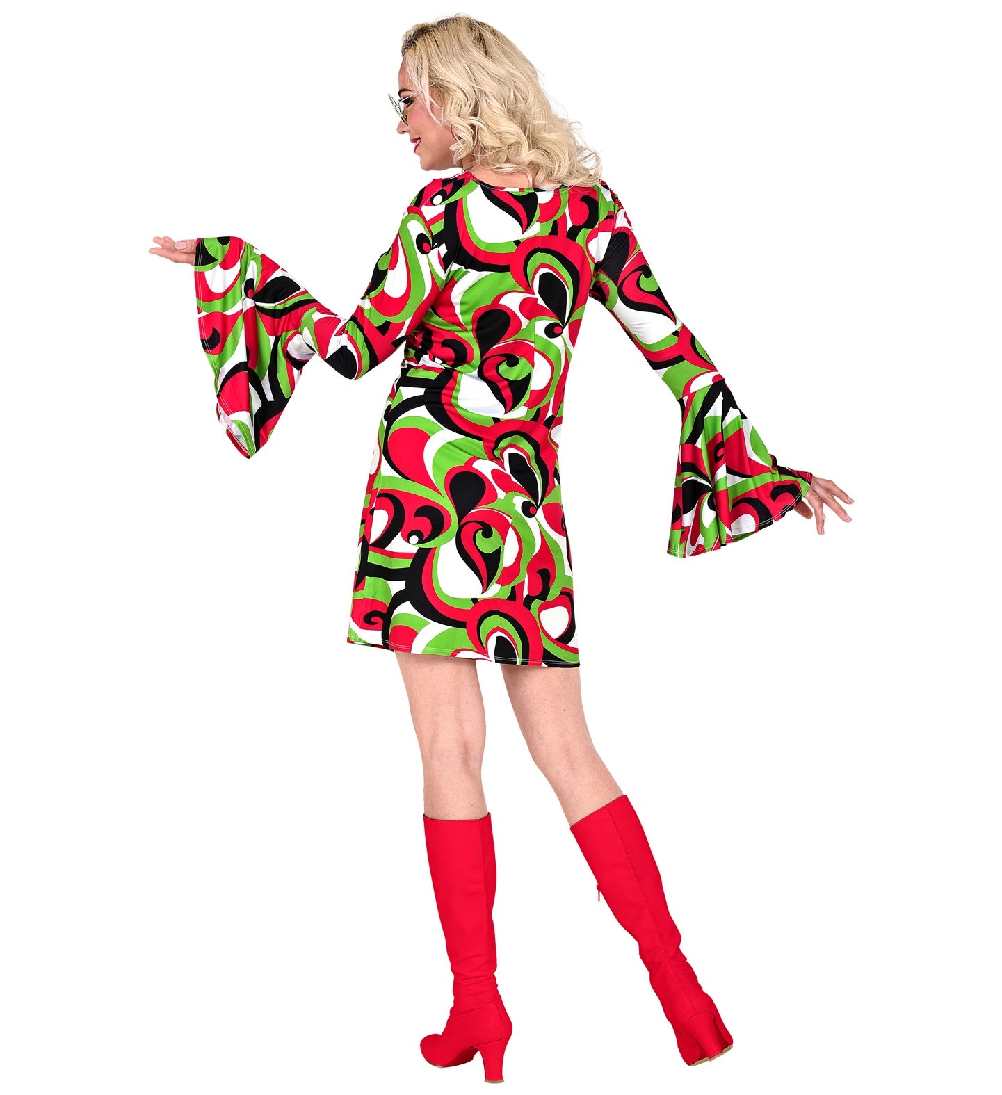 70's Psychedelic Groovy Disco Costume rear