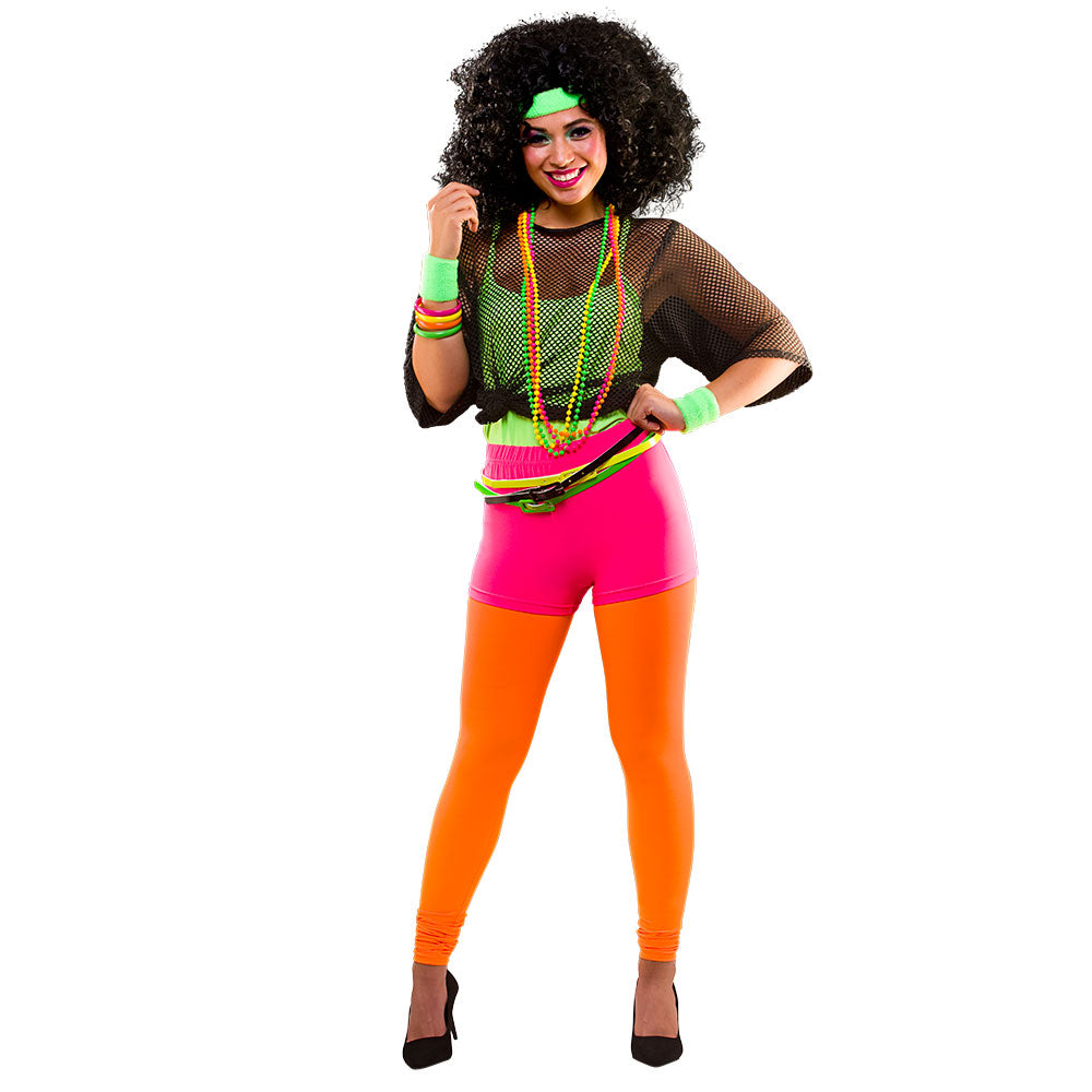 80s neon dress 80's Neon Hot Pants Green Costume Accessory