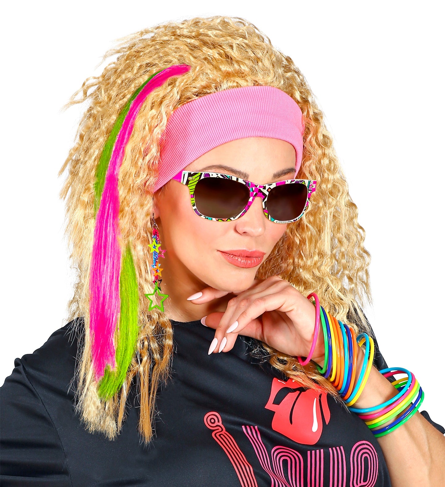 80's Party Girl Neon Costume accessory sett