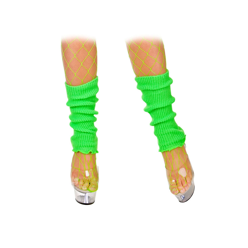 80's Leg Warmers Neon Green
