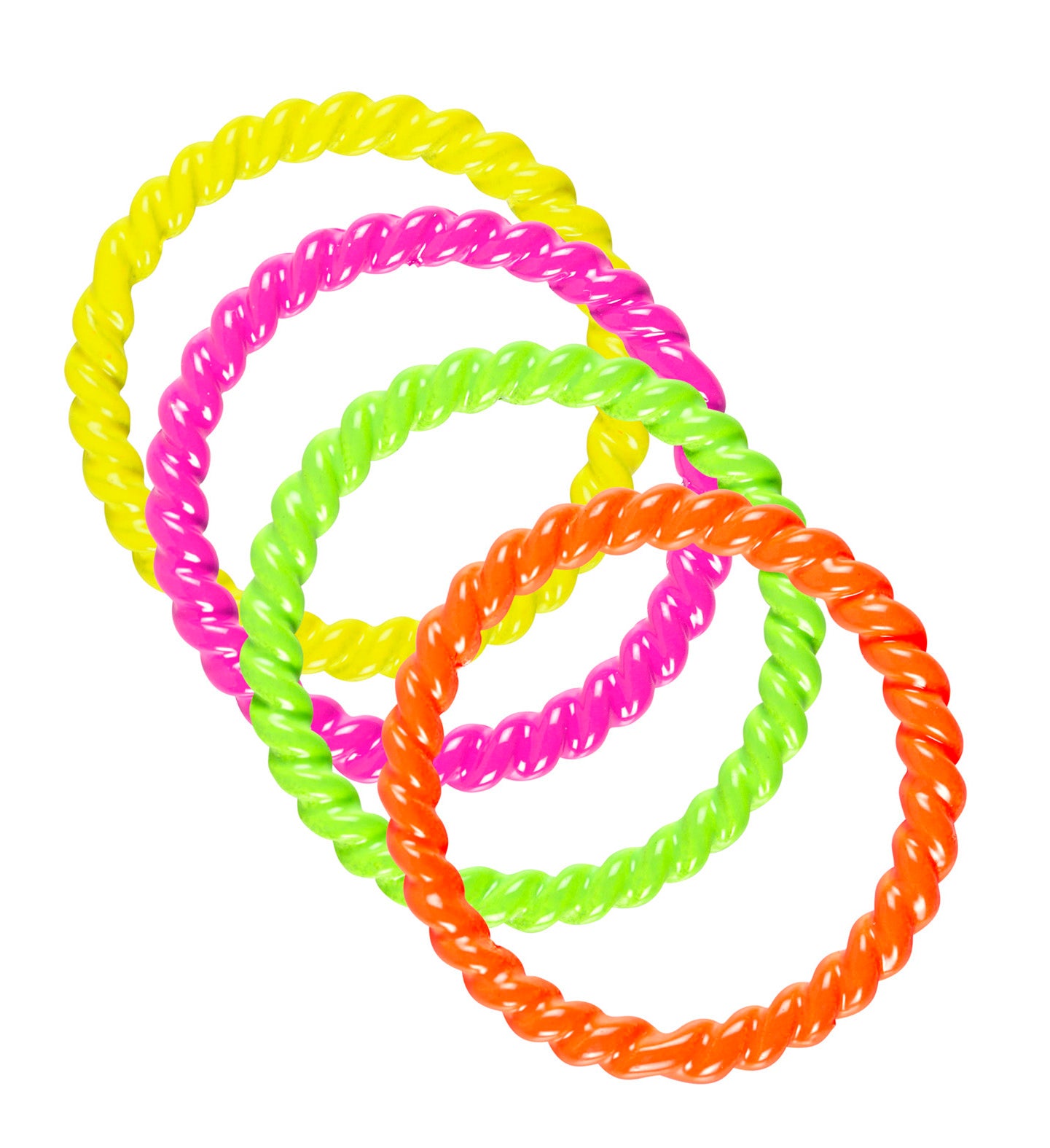 80s Neon Rings Costume Accessory
