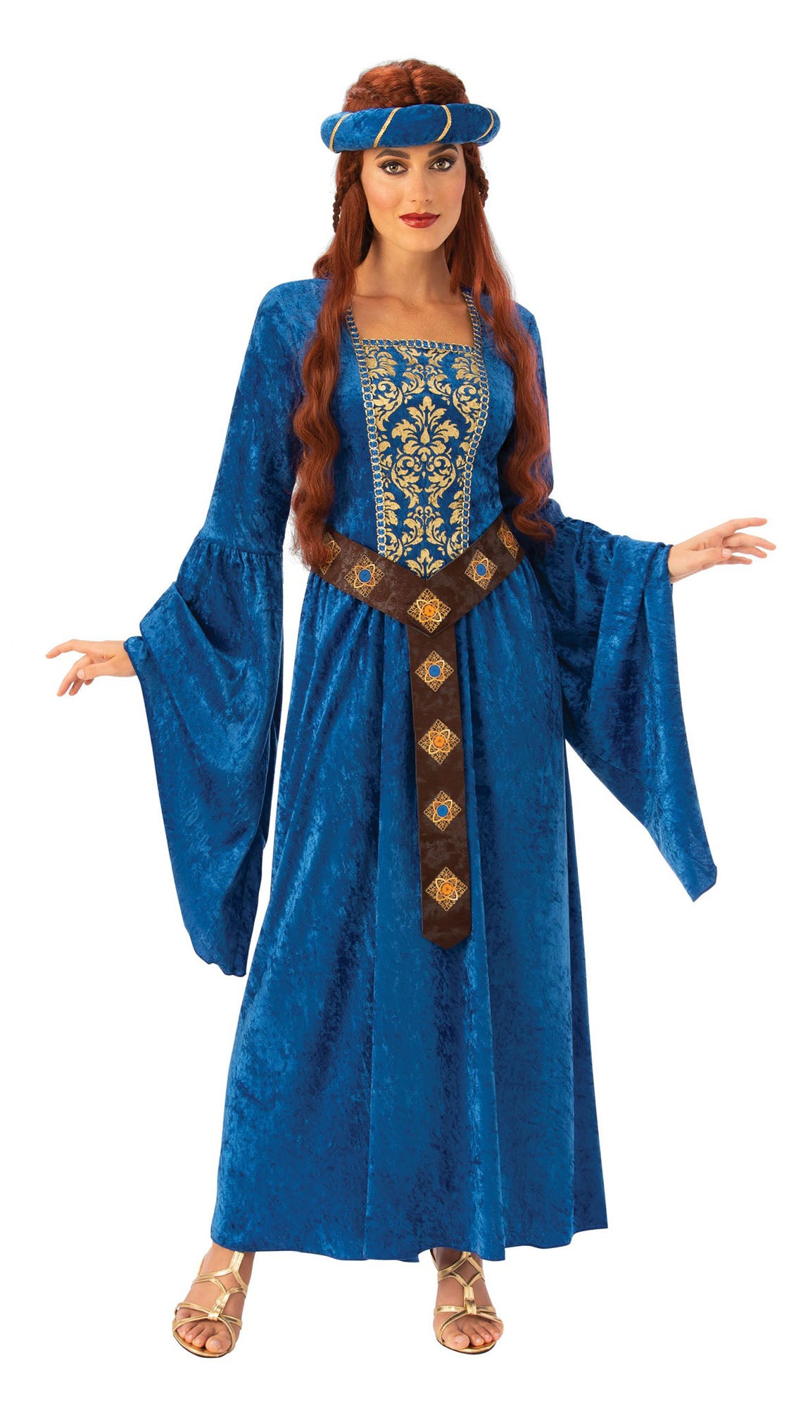 Adult Medieval Maiden Costume Blue for women