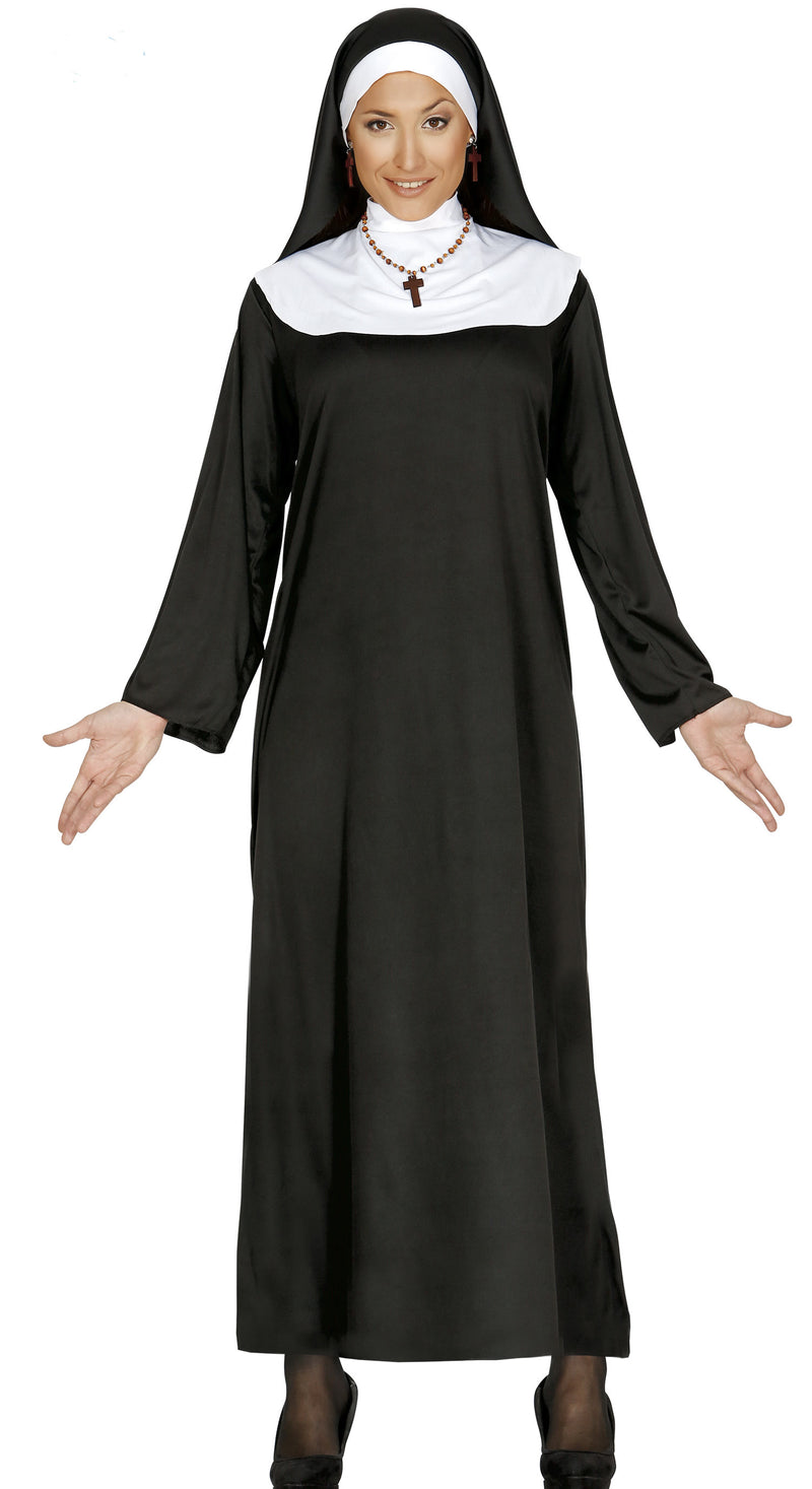 Ladies nun's fancy dress costume.
