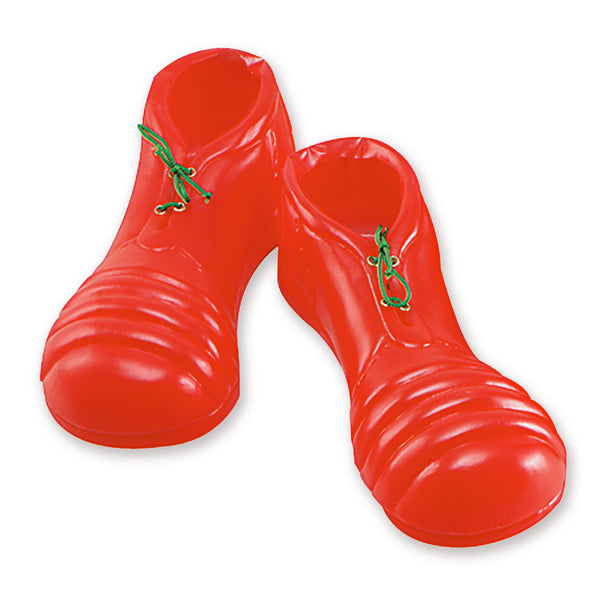 Adult Red Clown Shoes Plastic