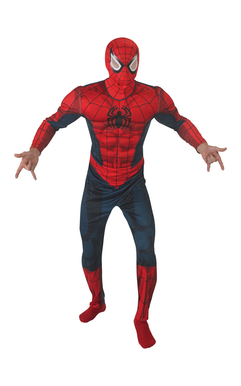 This officially licensed Spiderman costume features a printed EVA chest suit with padded arms and of course mask.